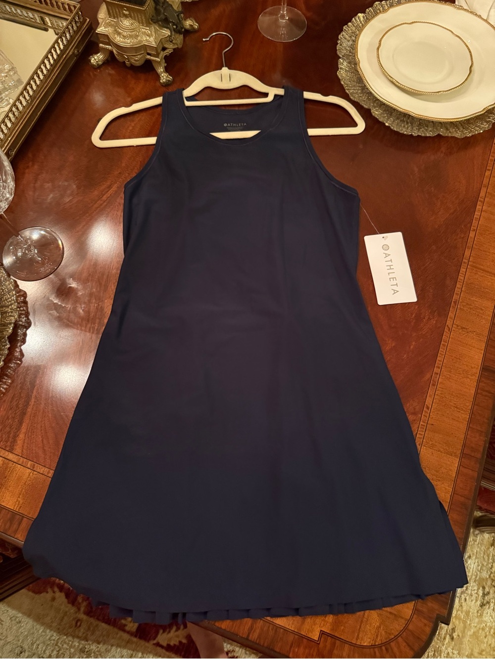 Athleta Navy MATCH POINT
PLEATED DRESS NWT